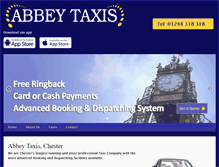 Tablet Screenshot of abbeytaxis.net